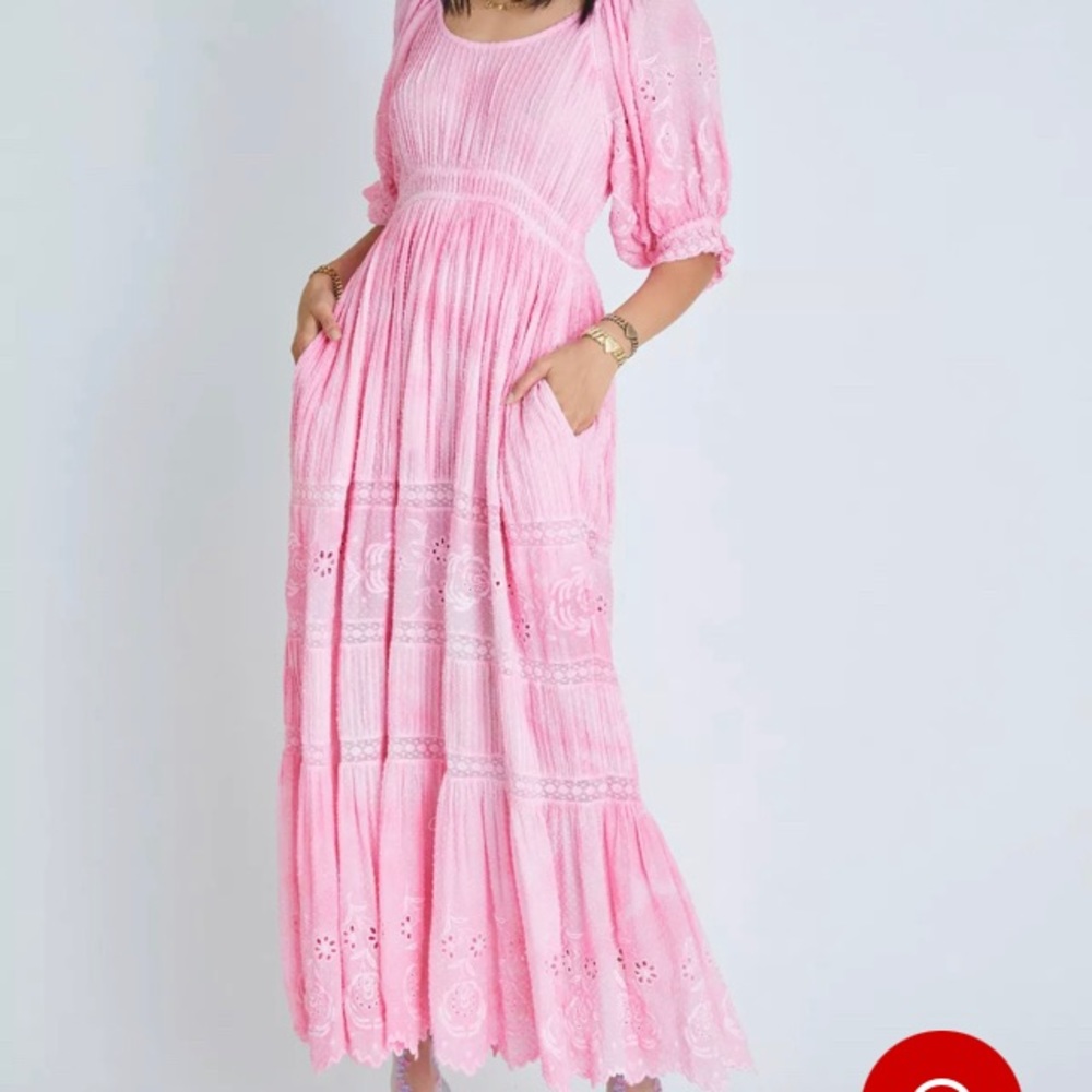 Loveshackfancy Lupita Dress in Pink